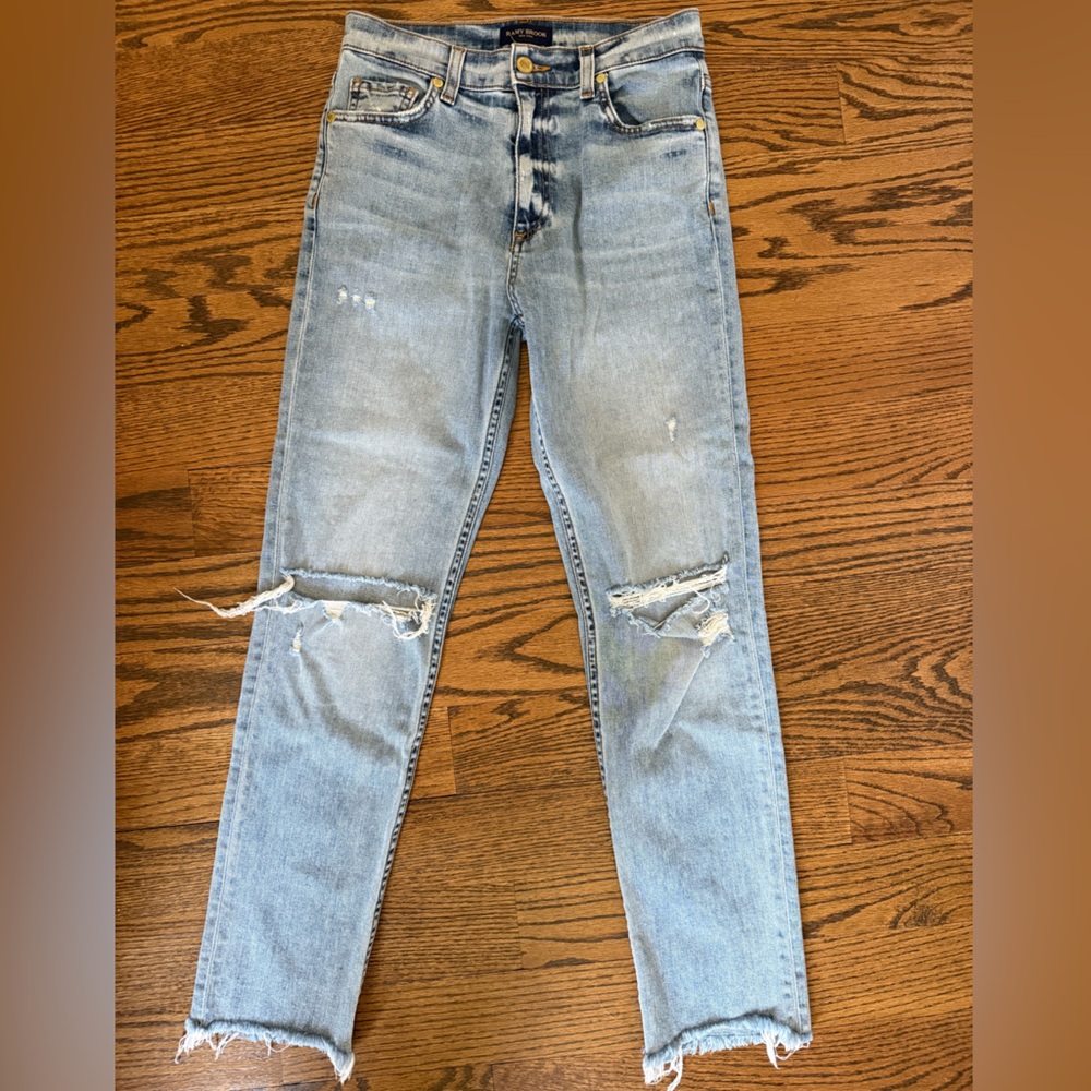 Ramy Brook Distressed Light Blue Jeans